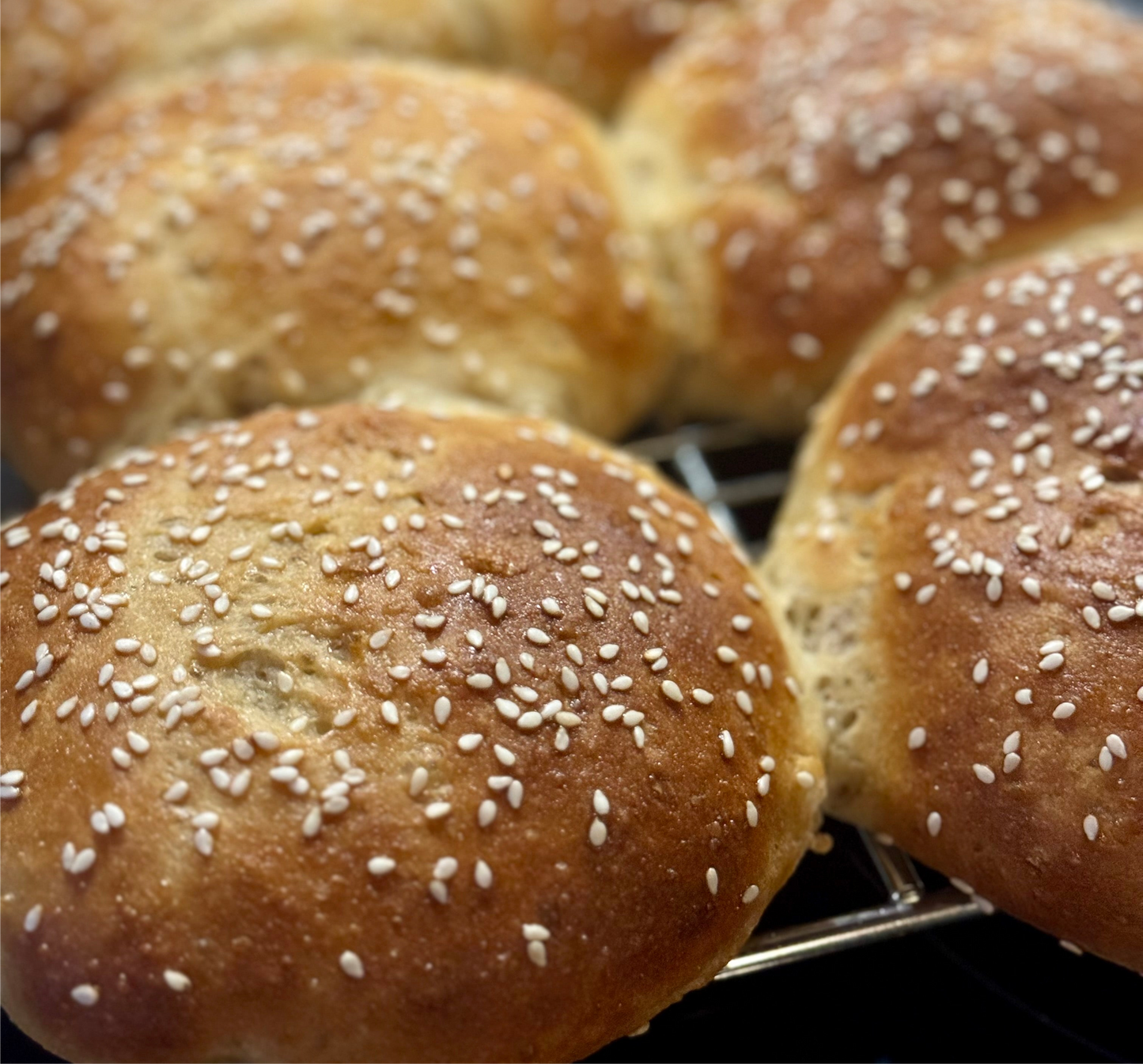 6 x Frozen Gluten Free Sesame Seed Buns