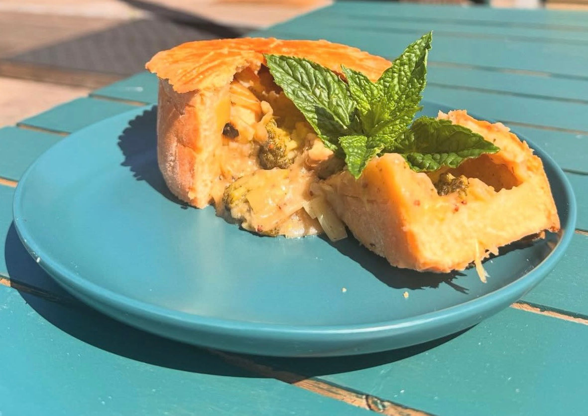 Cheese & Onion Pie by Brew and Bakes