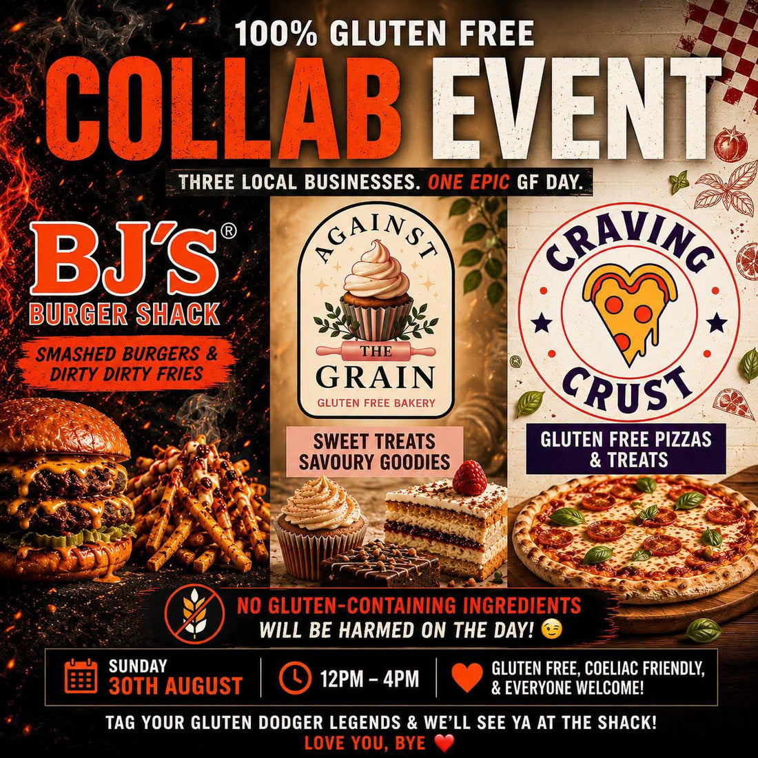 BJ’s Burger Shack & Against The Grain Collab