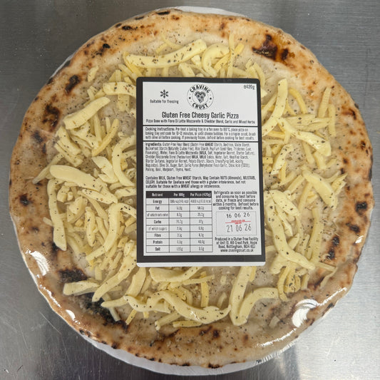 Gluten Free Cheesy Garlic Pizza