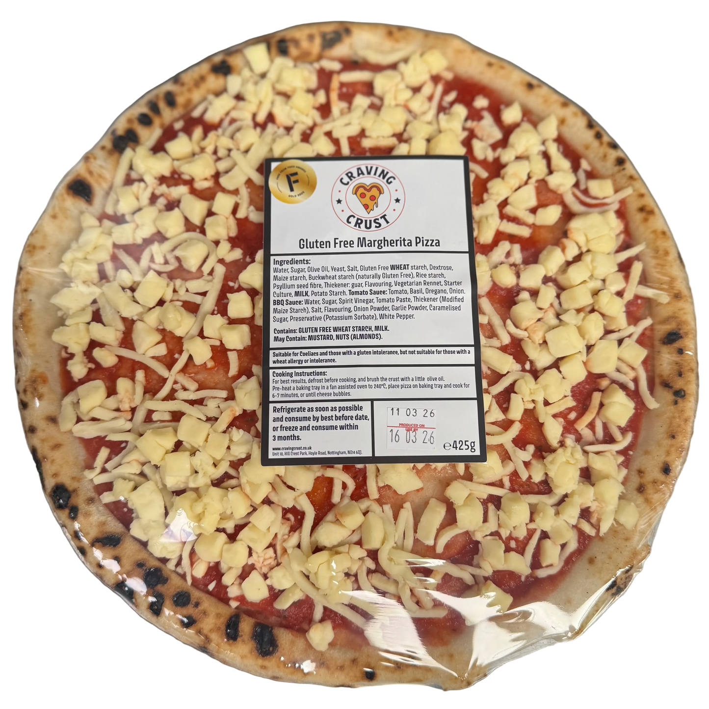 Gluten Free Margherita Pizza