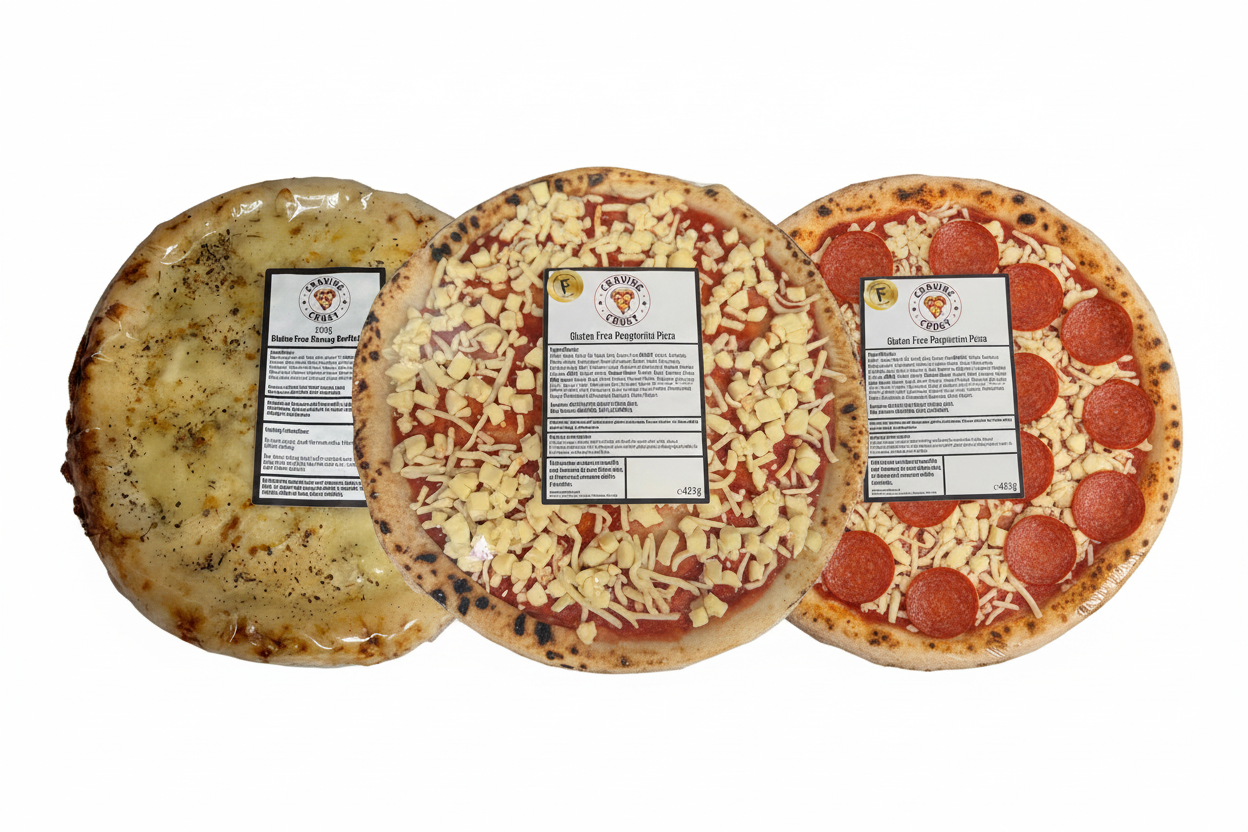 Fakeaway Night Bundle - Gluten Free Cheesy Garlic, Margherita and Pepperoni Pizzas